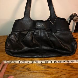 Black Leather Coach Purse